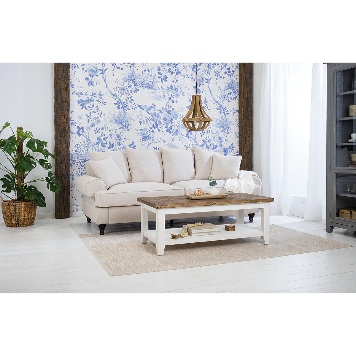 COUCHTISCH - Kiefer massiv - Kieferfarben, Holz (60/120/45cm) - home24