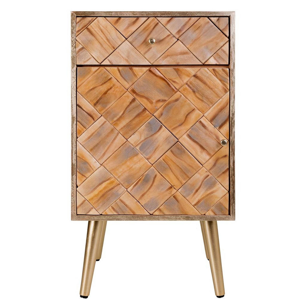 NACHTTISCH aus Holz, braun, 40x35x71cm - Braun, Holz (40/71/35cm) - Wanderlust