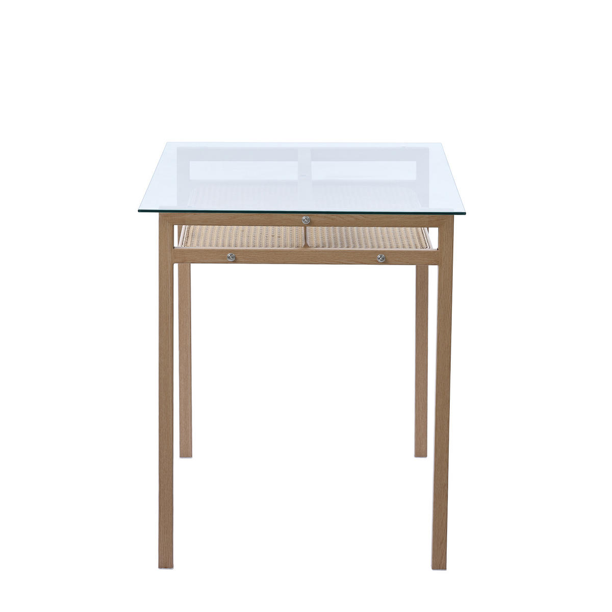 ESSTISCH Beige - Beige, Glas/Holz (65/110/74cm) - Urban Meuble
