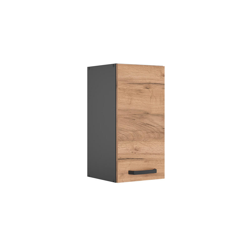 HÄNGESCHRANK R-Line Goldkraft Eiche 30 cm - Honigeiche/Anthrazit, Holzwerkstoff (30/60/31cm) - Vicco
