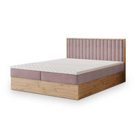 BOXBETT VARELI 160x200 cm mit Matratze und Topper - Rosa - Rosa, Holz (160/200cm) - MASSENO