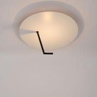 LED-WAND-/DECKENLAMPE Hook Weiß Ø 45cm - Weiß, Metall (45/45/25cm) - s.luce