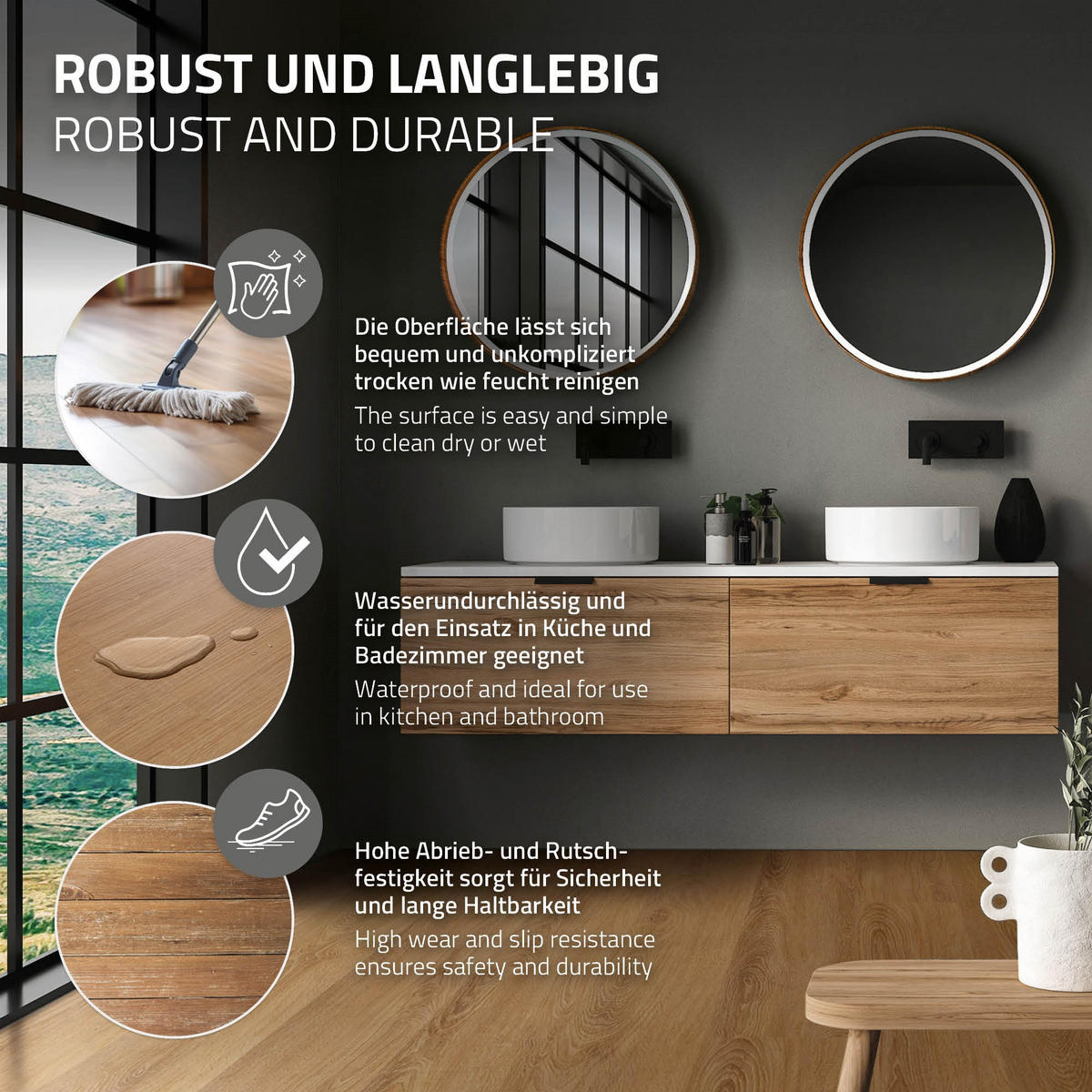 VINYLBODEN Click 4,62m²/21 Dielen Sandbar Eiche - Braun, Kunststoff (122/18/0.42cm) - ML-DESIGN