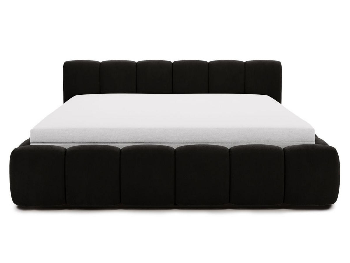 POLSTERBETT Cloud low 160x200 Schwarz - Schwarz, Textil (160/200cm) - Graingold