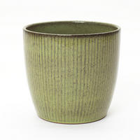 GRÜNER Keramik-Blumentopf, Durchmesser 30 cm, Höhe 28 cm - Grün, Keramik (27cm) - Hometopia