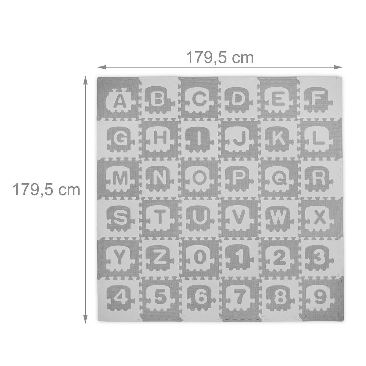 71TLG.PUZZLEMATTE - Multicolor, Textil (179.5/179.5cm) - Relaxdays