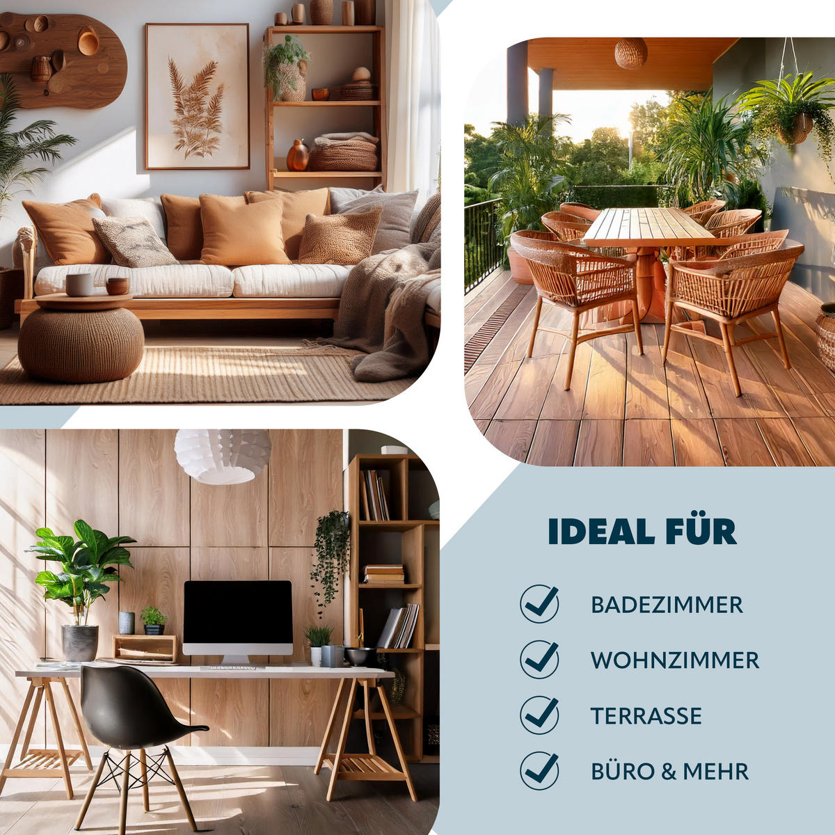 KOSMETIKEIMER EDOLO, Kunststoff, weiß - Weiß, Kunststoff (11.5/15.5/11.5cm) - eluno