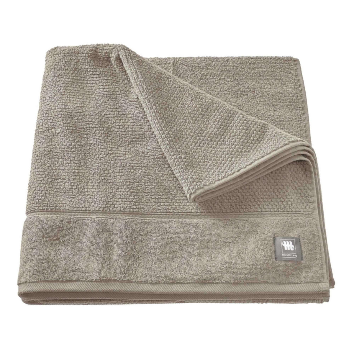 DUSCHTUCH SOLID - Grau, Textil (80/160cm) - Musterring