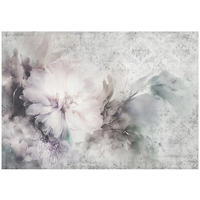 FOTOTAPETE Blumen Abstrakt Grau 254x184 cm - Multicolor, Textil (254/184cm) - Wallarena