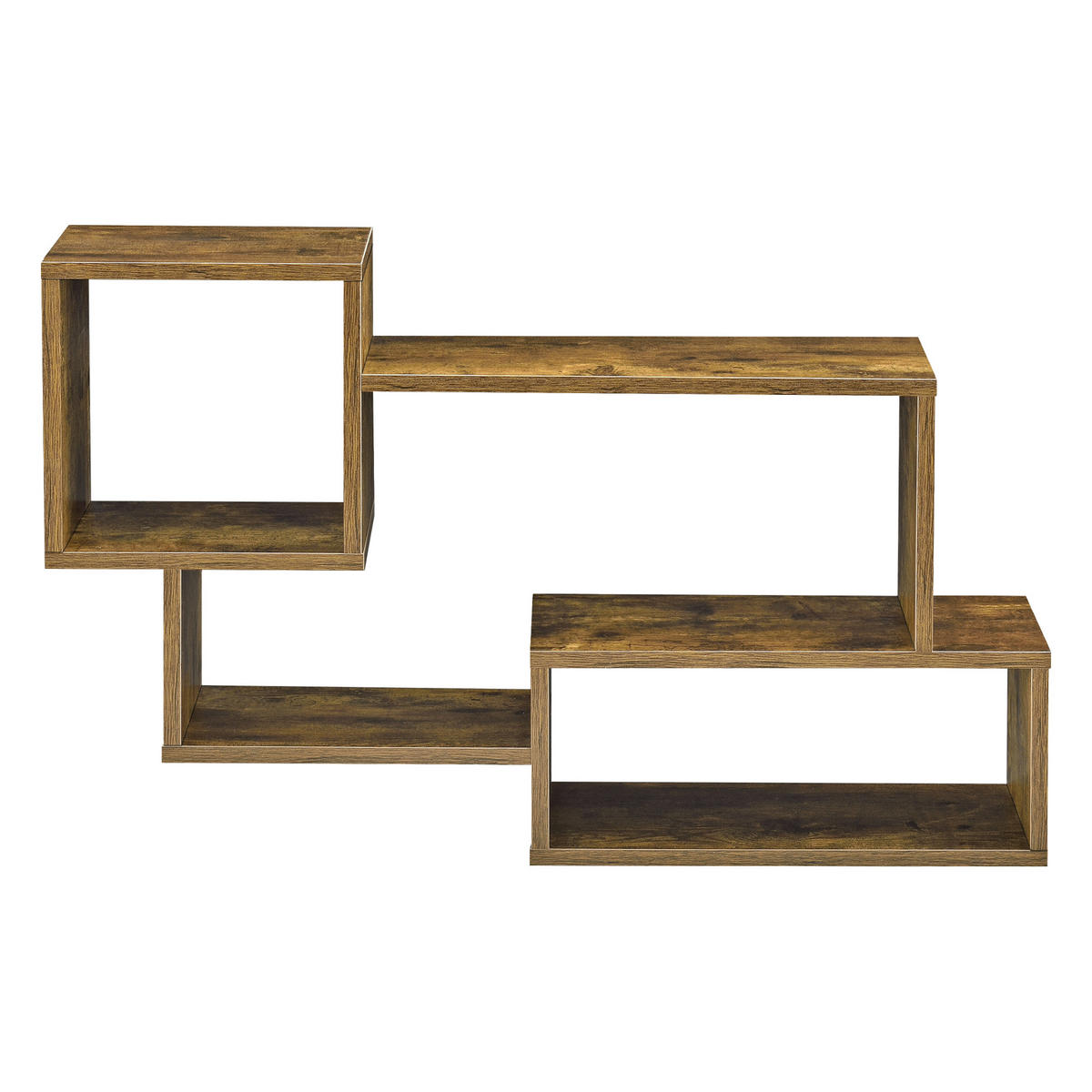 WANDREGAL Kvinesdal - Dunkelbraun, Holzwerkstoff (87/54/18cm) - [en.casa]