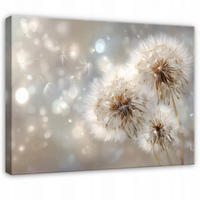 LEINWANDBILD Pusteblumen Blumen Beige 100x70 cm - Multicolor, Holzwerkstoff (100/70cm) - Wallarena