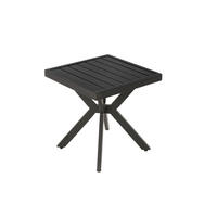 AUSSENBEISTELLTISCH, Aluminium, dunkelbraun - Braun, Metall (58/49/11cm) - Vallsero