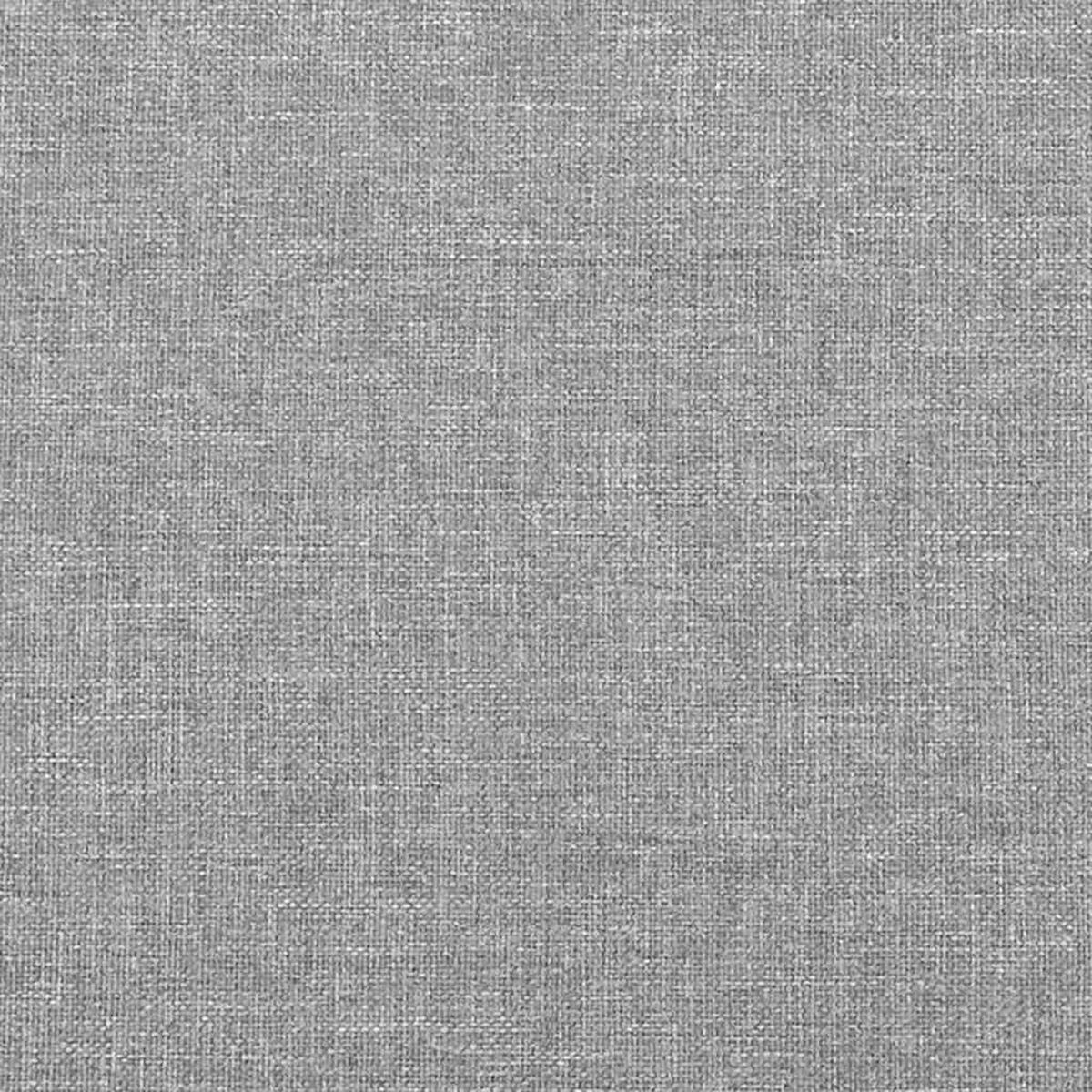 BETTGESTELL Ohne Matratze Hellgrau 90/200 Cm Stoff - Hellgrau, Textil (90/200cm) - vidaXL