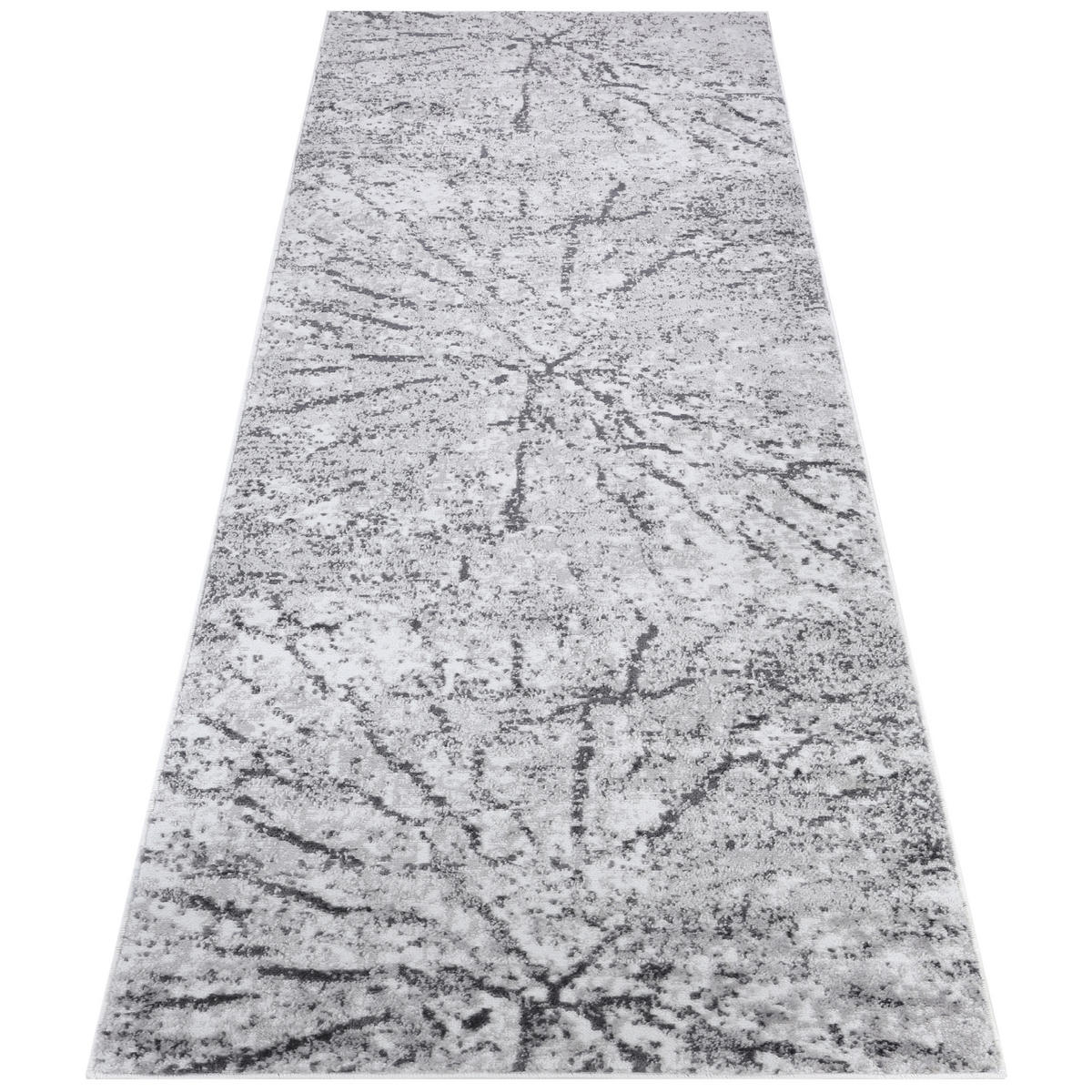 TEPPICHLÄUFER SKY grau abstrakt 70/150 cm - Grau, Textil (70/150cm) - Tapiso
