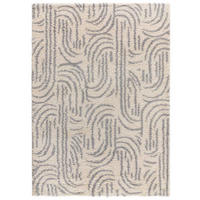 HOCHFLORTEPPICH grau und beige Helia 160/230 cm - Beige/Grau, Naturmaterialien/Textil (160/230cm) - Atticgo