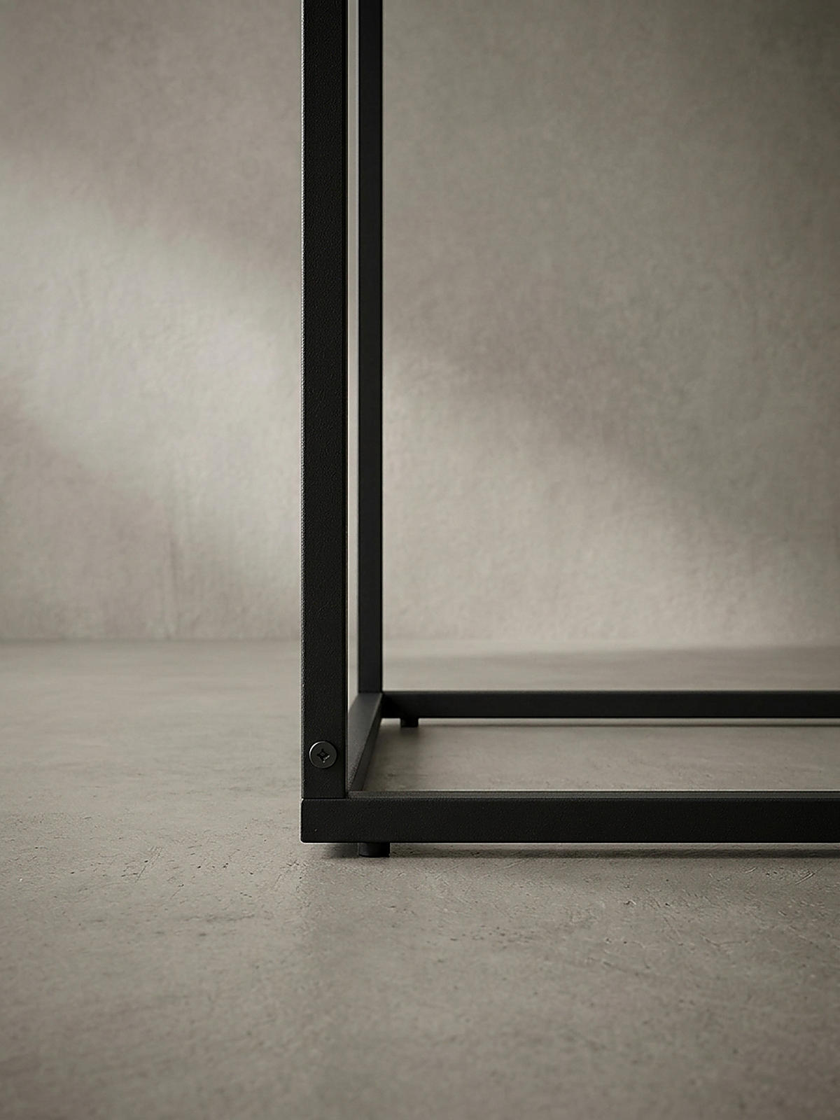 COUCHTISCH Quadratisch in Schwarz aus Glas und Metall, 58x58x43.5 cm - Schwarz, Glas/Metall (58/58/44cm) - KADIMA DESIGN