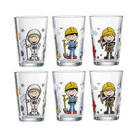 KINDERGLÄSER Berufe Jungen bunt 205 ml 6er Set - Multicolor, Glas (0.205L) - Ritzenhoff Breker