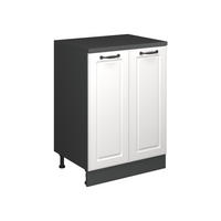 SKRINKA DO PODKROVIA Rion Biely vidiecky dom 60 x 81.6 cm bez sklonu s 2 dverami - biela, kompozitné drevo (60/83.8/46cm) - Vicco