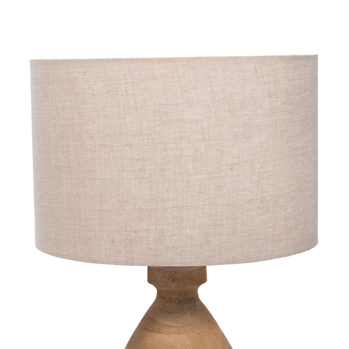 TISCHLAMPE aus Holz 35cm, natürlich - Braun, Holz (35/35/55cm) - Giga Meubel