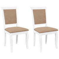 STUHL-SET 2 Stk Vogthain 50/95.5/55 cm - Weiß, Holz (50/95.5/55cm) - ZMH
