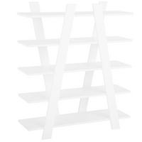 BÜCHERREGAL 5 Fächer Escalante - Weiß, Holzwerkstoff (100/116/33cm) - Beliani