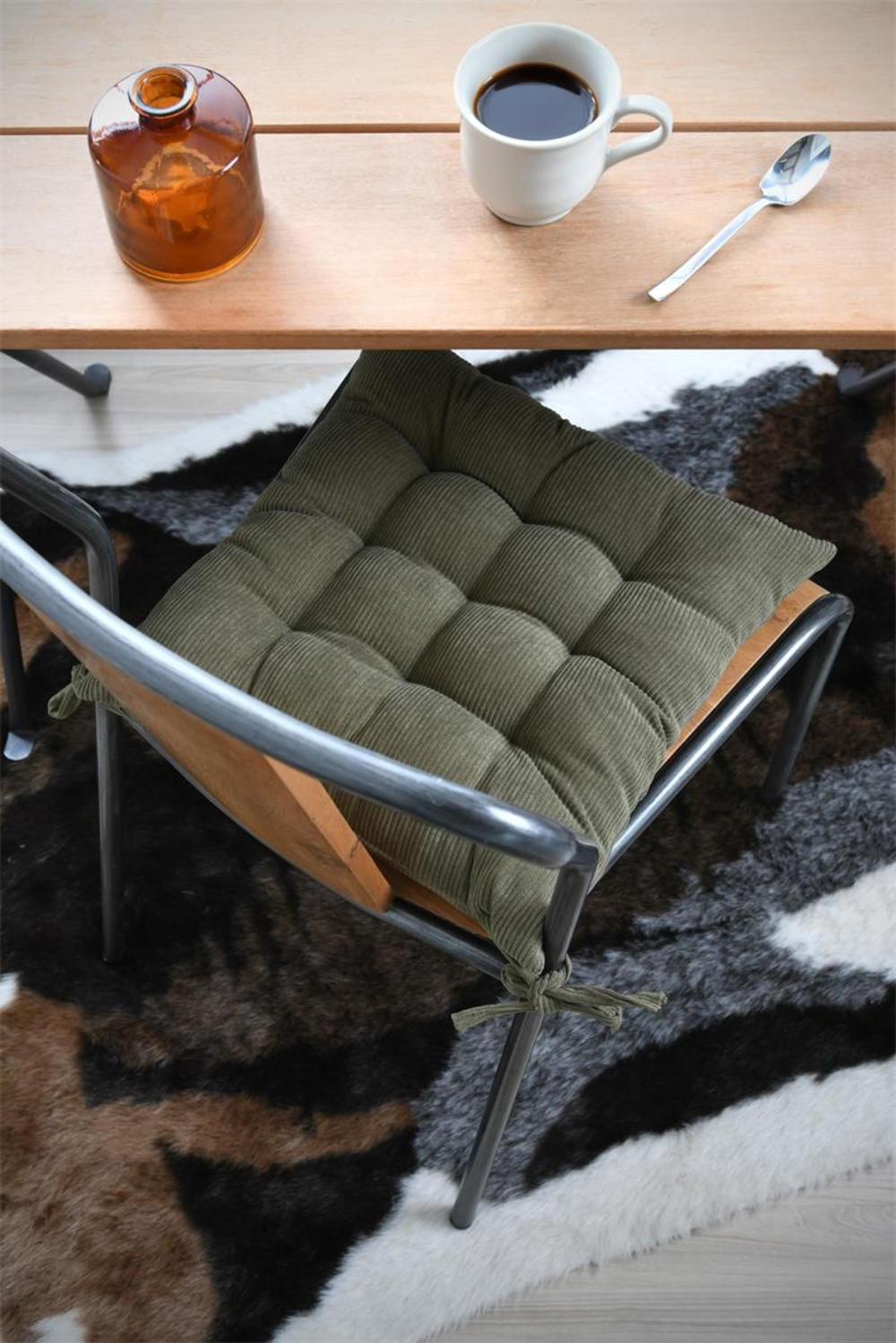 STUHLKISSEN Dandy 38/38 cm - Grün, Textil (38cm)