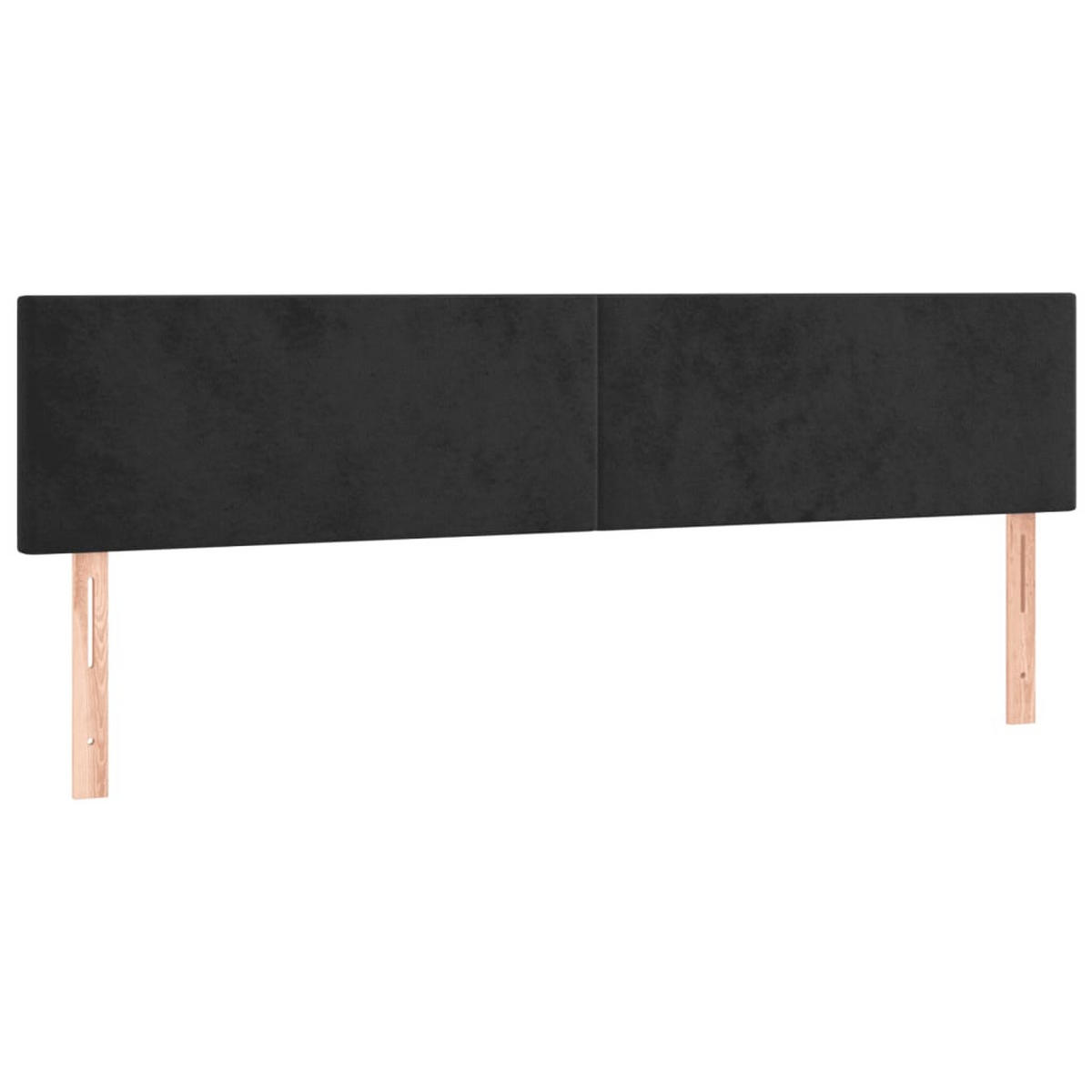 BOXBETT Mit Matratze Schwarz 180/200 Cm Samt - Weiß, Textil (180/200cm) - vidaXL