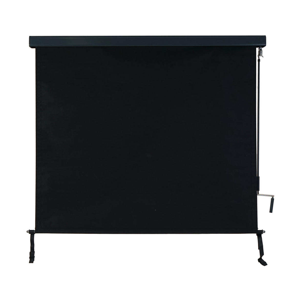 VERTIKALMARKISE Schwarz - Schwarz, Textil (180/250/8cm) - MCW