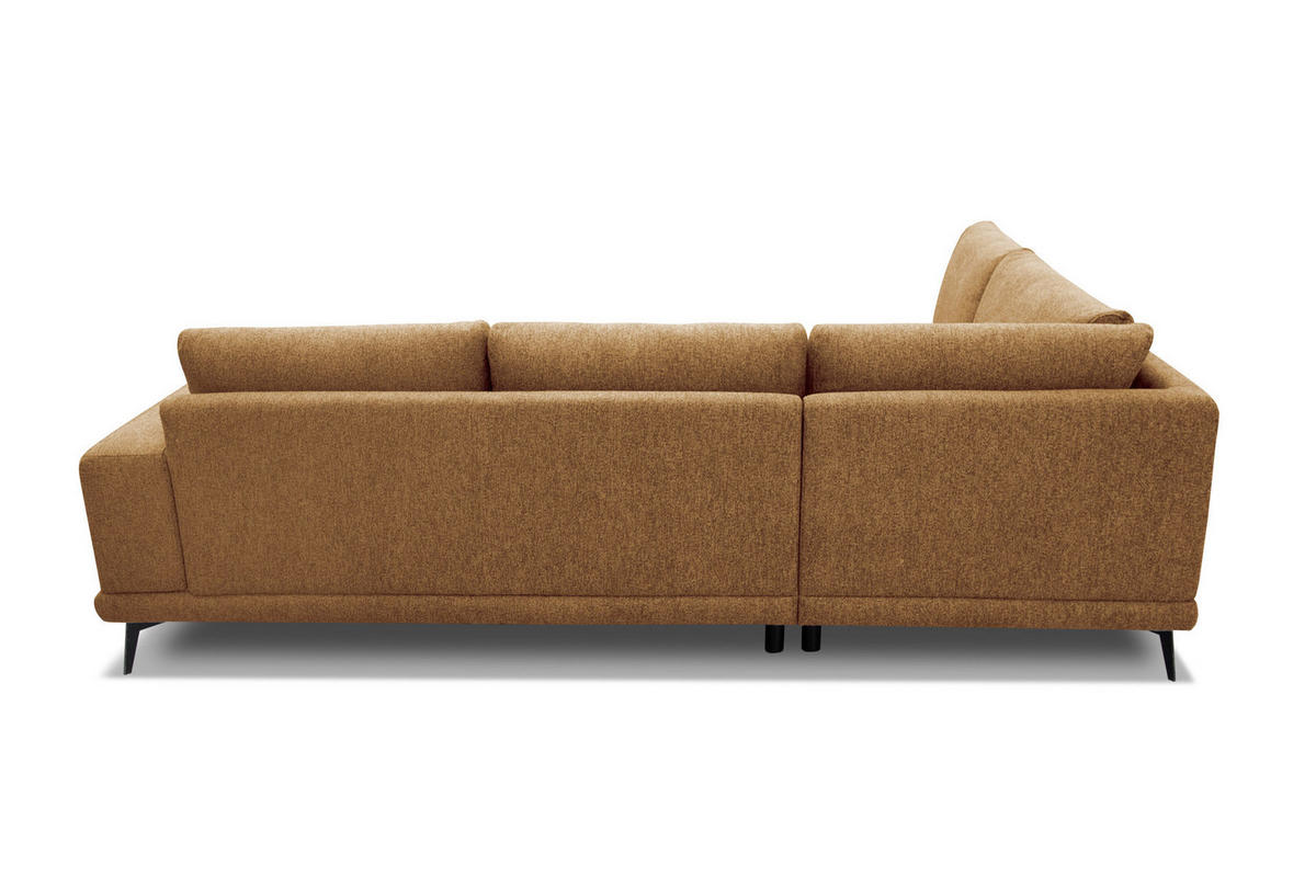 ECKSOFA MEDIOLANE 5-Sitzer, orange - Orange, Holzwerkstoff/Textil (219/282cm) - Courtois Laville
