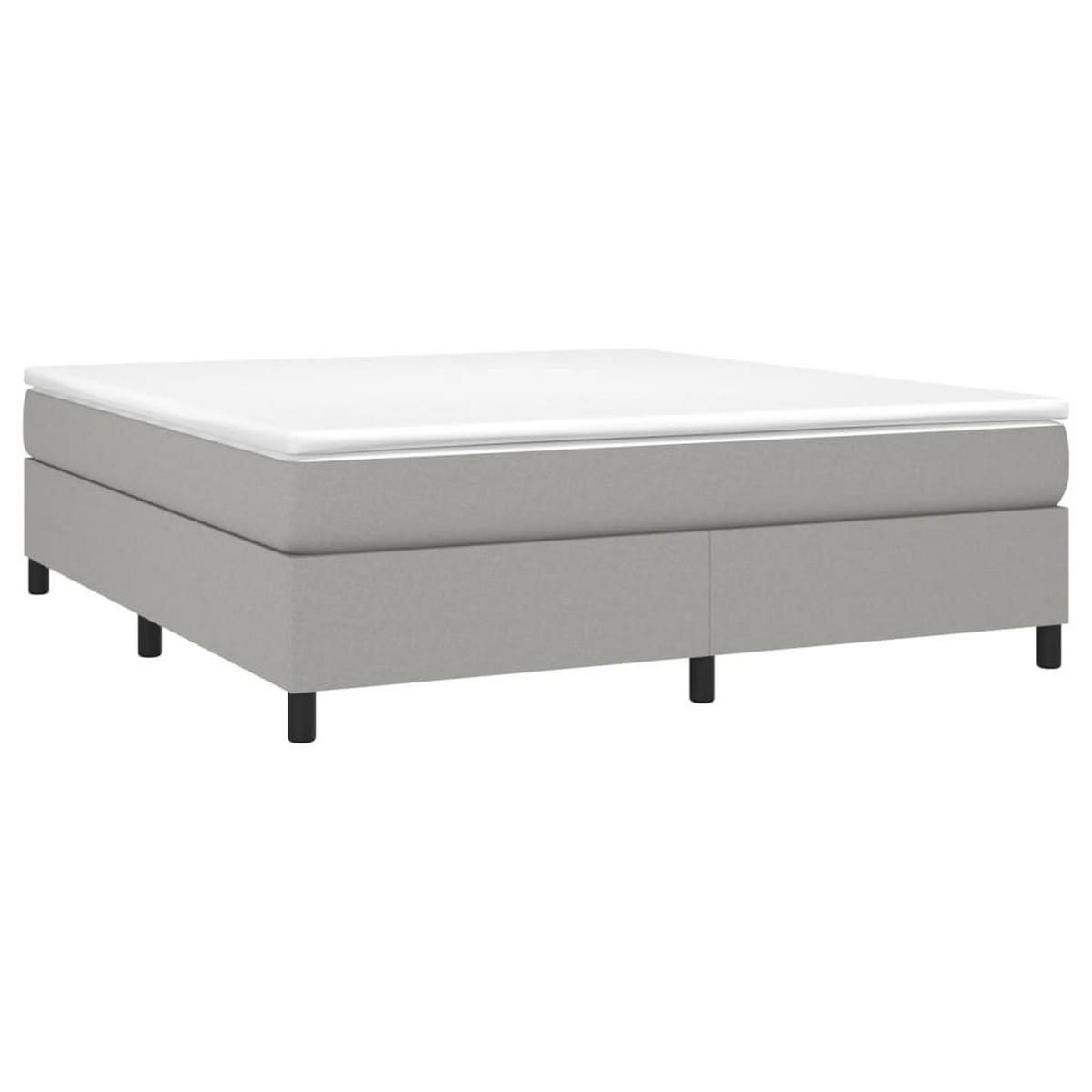 POLSTERBETT Rabanal 180/203 cm - Hellgrau, Holzwerkstoff (180/200cm) - Nettlife
