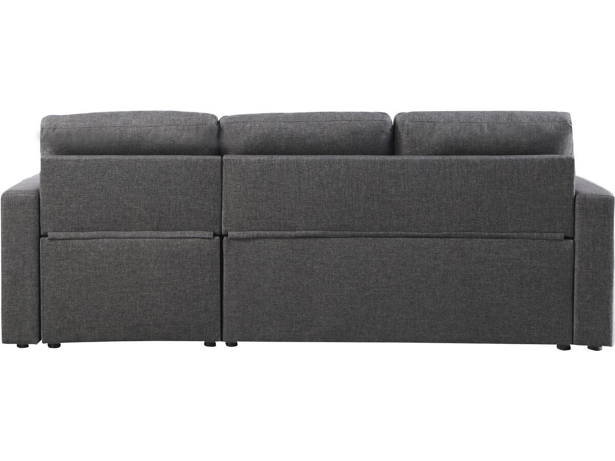 ECKSCHLAFSOFA Alain Grau - Grau, Textil (221/145cm) - Habitat Garten