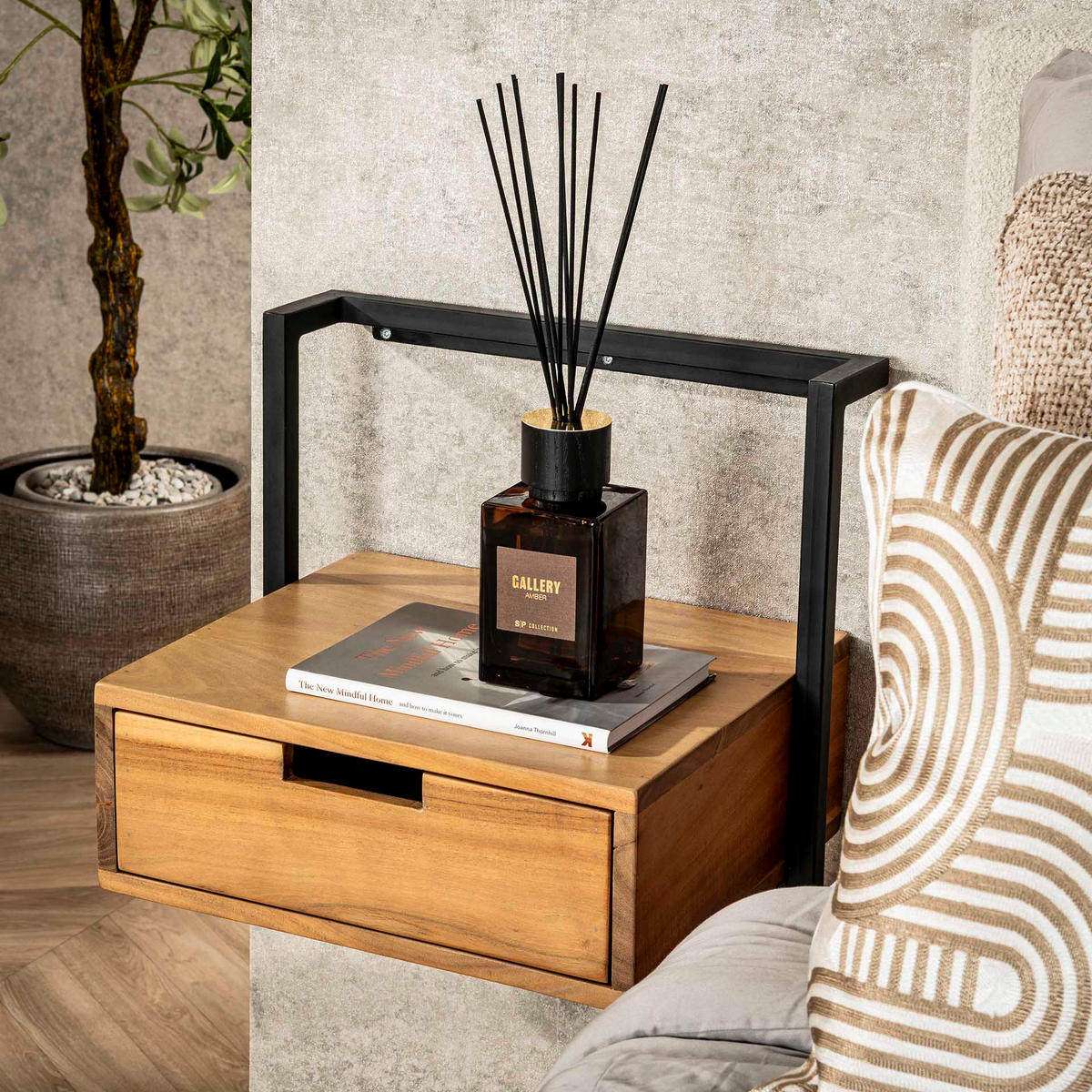 NACHTTISCH Air Solid Braun 44/35/45 cm - Braun, Holz (35/45/44cm) - Hoyz Collection
