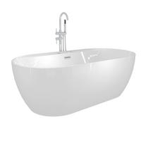 WHIRLPOOL freistehend F29 Armatur AF04 - Weiß, Glas/Kunststoff (90/58/180cm) - AcquaVapore by Sandra Jentho