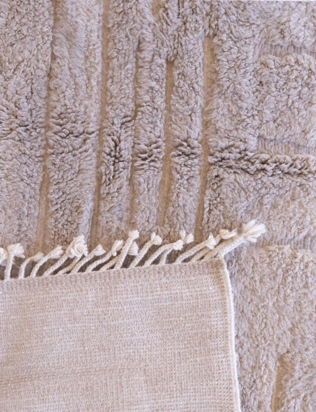 BERBERTEPPICH Design Struktur 242x 342 cm - Braun, Naturmaterialien (242/342cm) - AFK Living