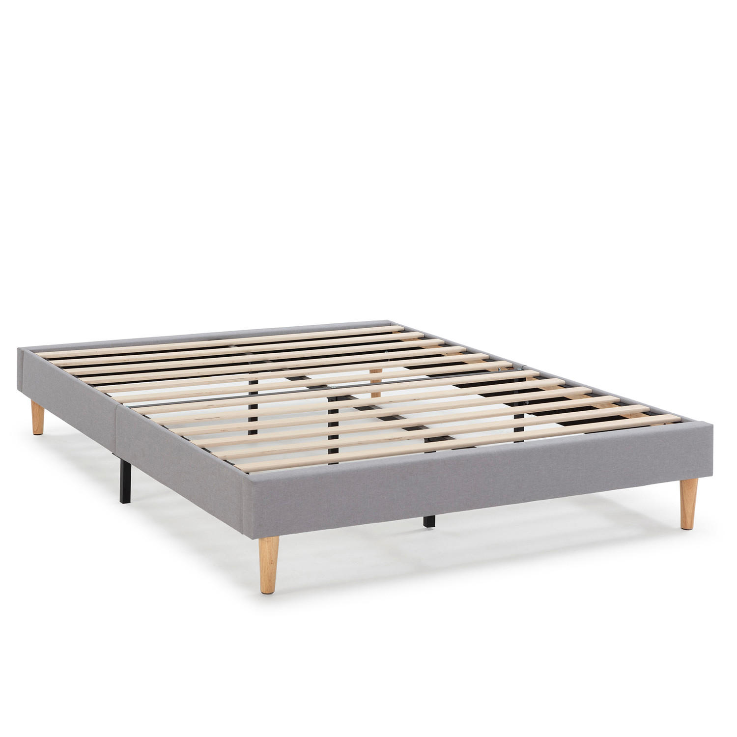 VS Venta-stock POLSTERBETT Hellgrau 140cm × 200cm × 30cm