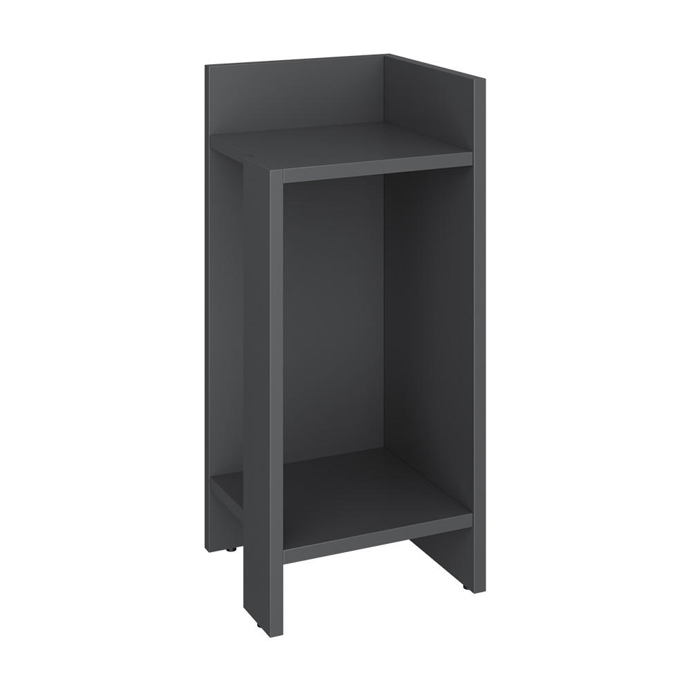 NACHTTISCH Lenar Anthrazit 27 x 60 cm - Anthrazit, Holzwerkstoff (27/60/25cm) - Vicco