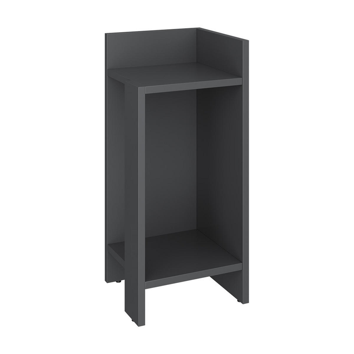 NACHTTISCH Lenar Anthrazit 27 x 60 cm - Anthrazit, Holzwerkstoff (27/60/25cm) - Vicco