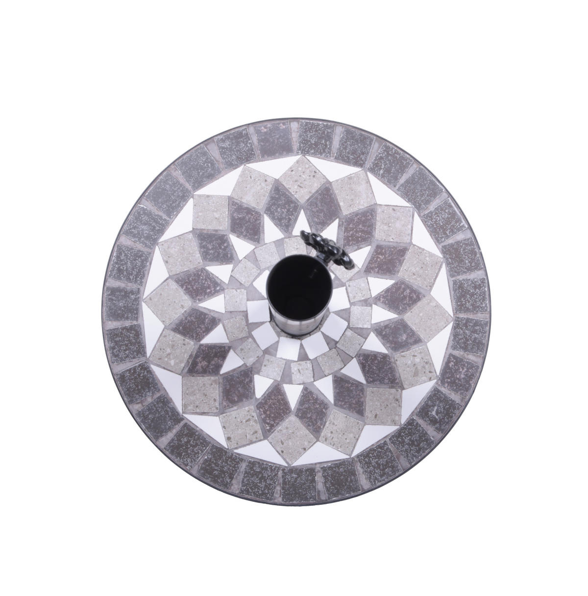 SONNENSCHIRMSTÄNDER Sascha Stahl Schwarz 33x44x44cm - Schwarz, Metall (44/44cm) - DELUKE