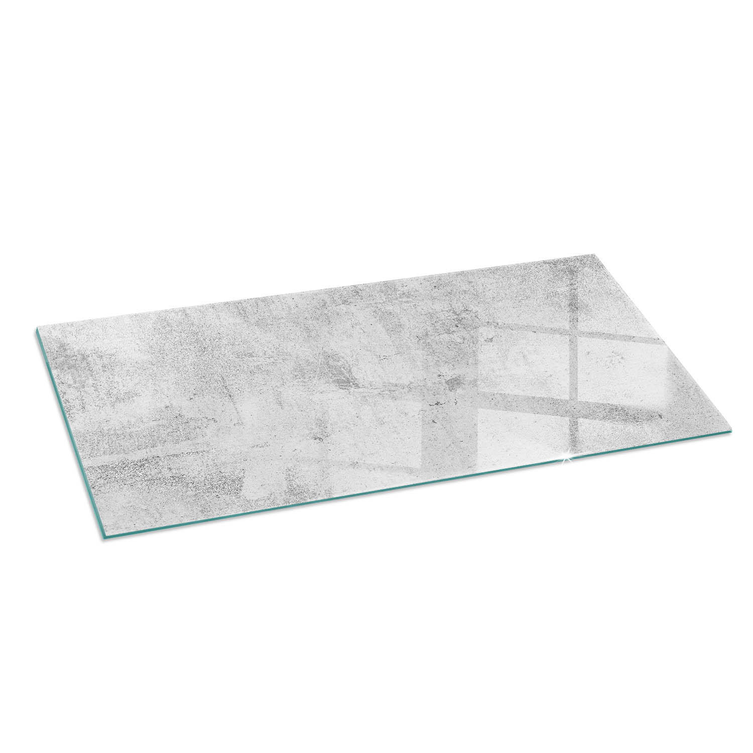 ArtPrintCave Glasplatte Grau 125x50x0.4 cm