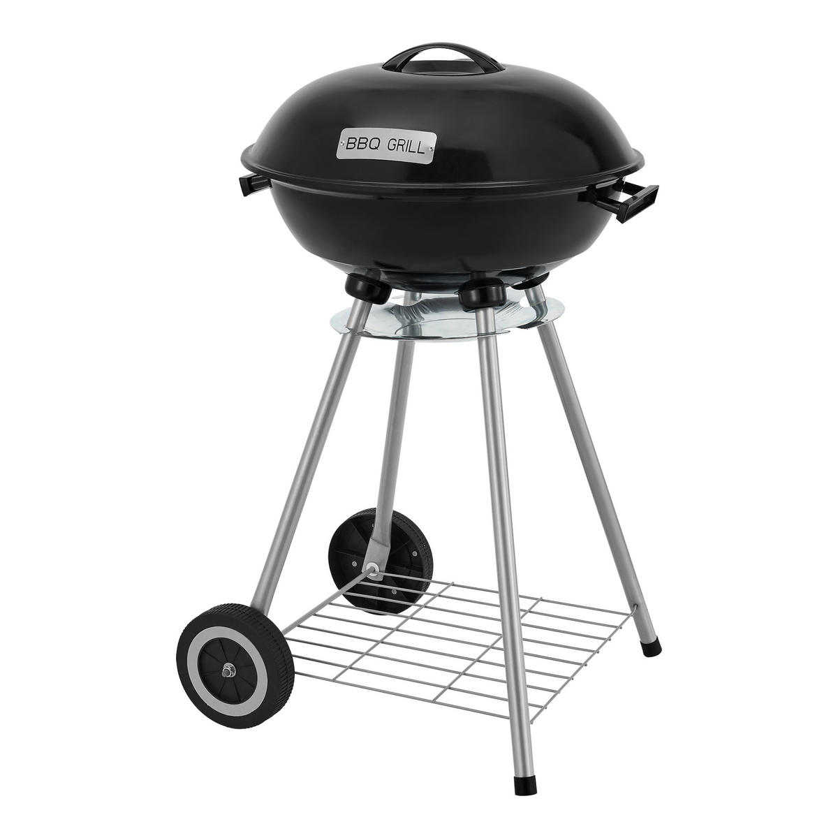 RUNDGRILL Apricena - Schwarz, Metall (80cm) - casa.pro