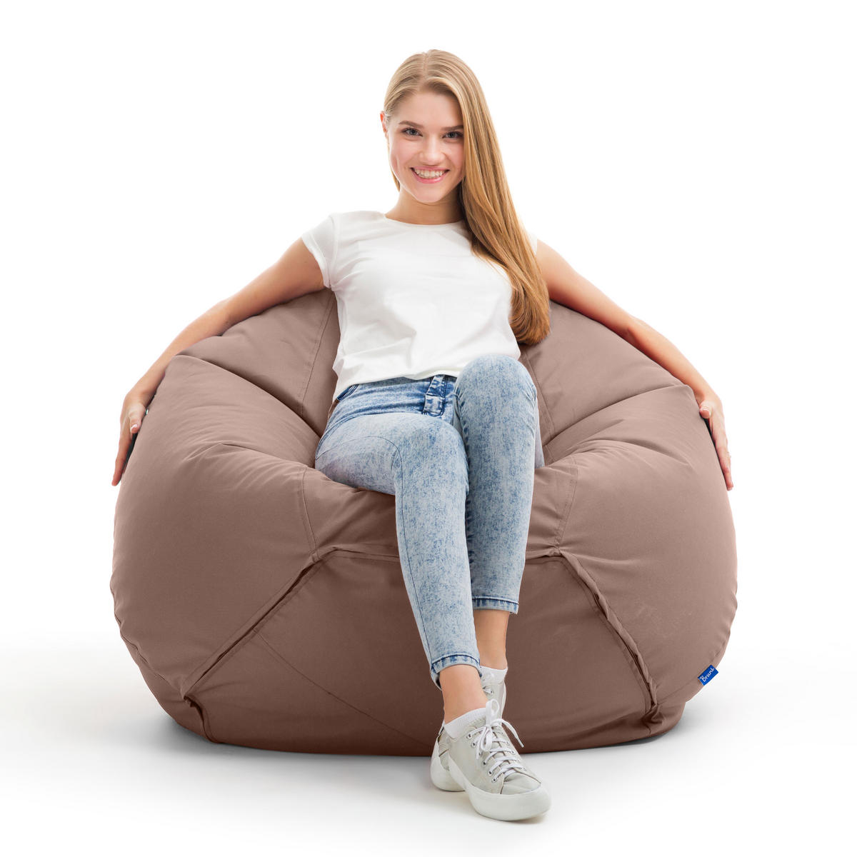 SITZSACK Classico S hellbraun - Hellbraun, Kunststoff (60/70/60cm) - Bruni