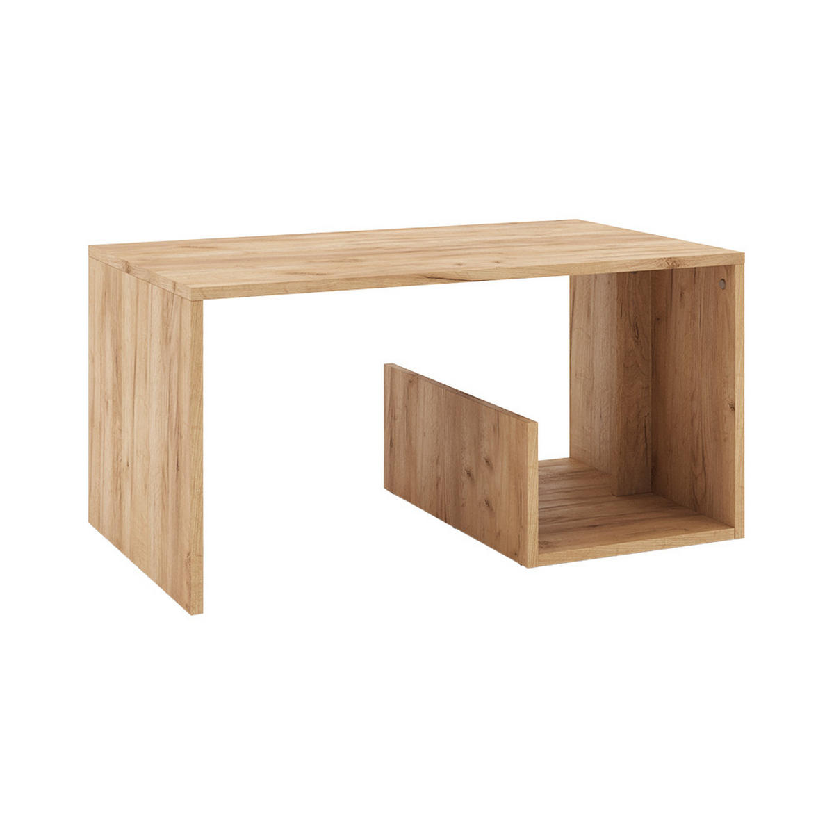 COUCHTISCH Lonar Goldkraft Eiche 80 x 46.6 cm - Honigeiche, Holzwerkstoff (46.6/80/40cm) - Vicco