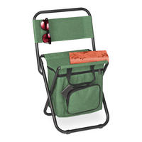 CAMPINGHOCKER - Grün, Textil/Metall (35/60/35cm) - Relaxdays