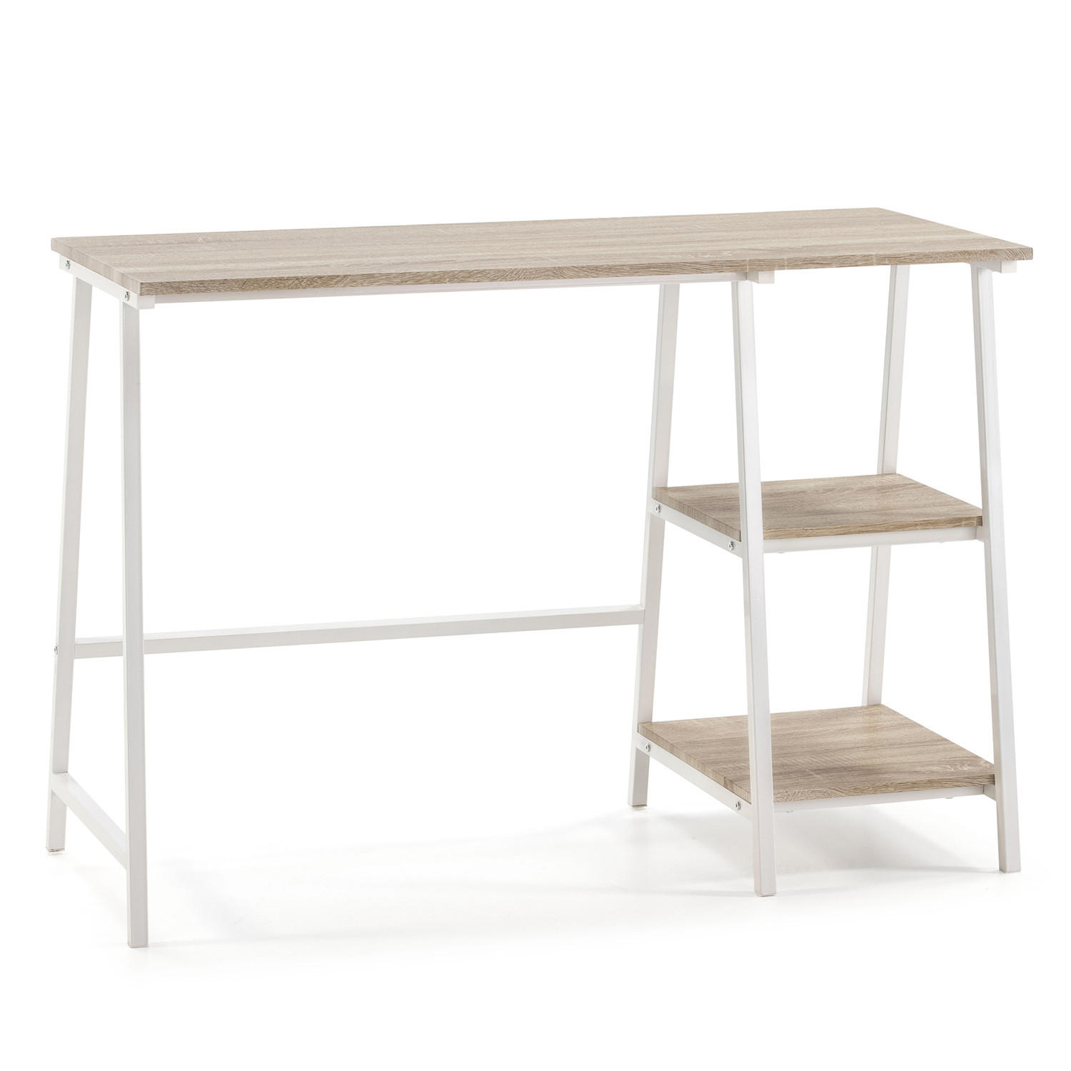 SCHREIBTISCH 105/47/75 Lisboa Weiß - Weiß, Holzwerkstoff (47/105/75cm) - VS Venta-stock