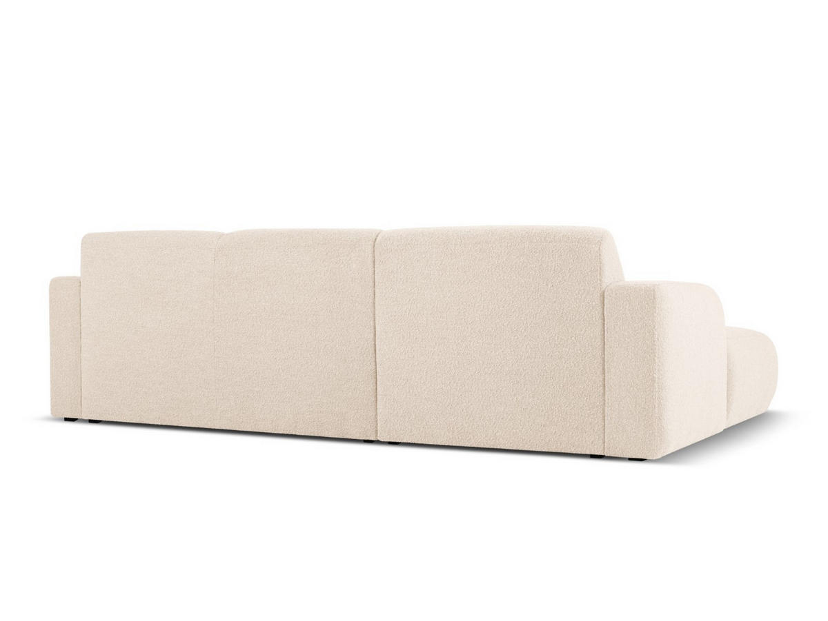 ECKSOFA links Molino aus Boucle beige 4 Sitzplätze - Beige, Textil (170/250cm) - Micadoni