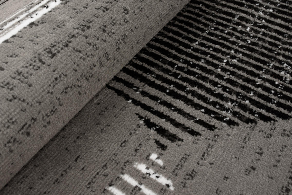 TEPPICH LUXURY Grau Geometrisch 200/300 cm - Grau, Textil (200/300cm) - Tapiso