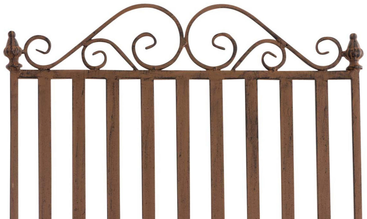SCHAUKELSTUHL Anna 2er Set Antik Outdoor 56x90x94cm Metall Braun Gartenstuhl - Braun, Metall (56/94/90cm) - DELUKE