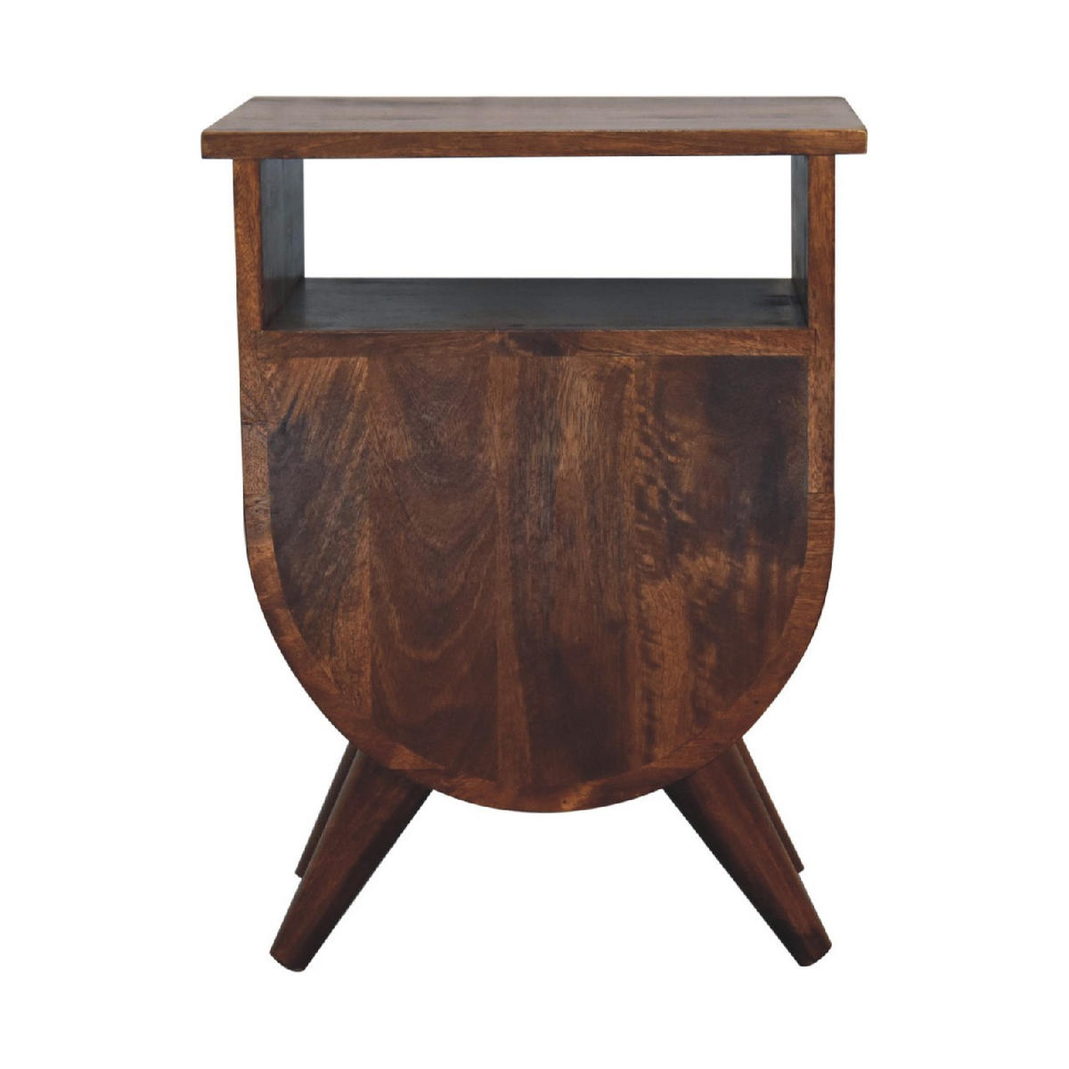 NACHTTISCH Split - Kastanienfarben/Messingfarben, Holz/Metall (40/52/35cm) - Artisan Furniture