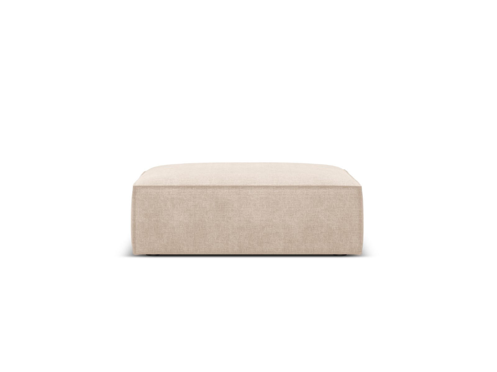 POUF Kaelle aus Chenille-Stoff beige - Beige, Textil (80/38/100cm) - Micadoni