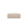 POUF Kaelle aus Chenille-Stoff beige - Beige, Textil (80/38/100cm) - Micadoni